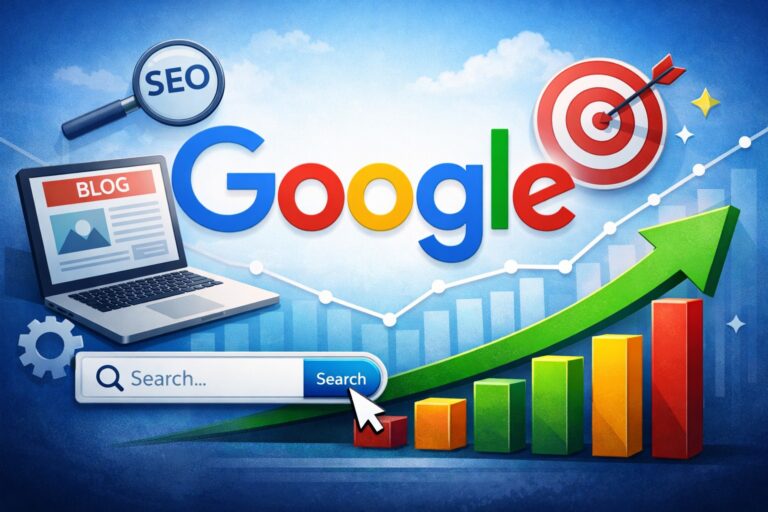 how to rank your blog on google with seo strategy, keyword targeting, and traffic growth